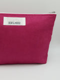 Pink Suede Travel Pouch