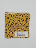 Leopard Print Reusable Face Pads - 2 pack