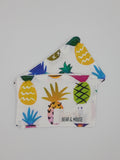 Pineapple Print Reusable Face Pads - 2 Pack