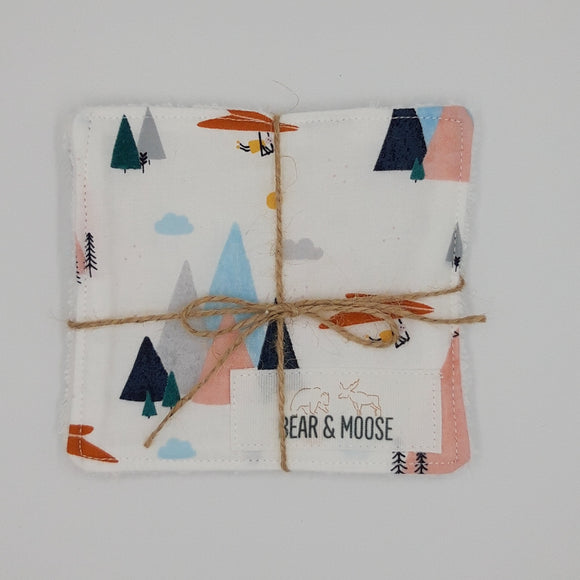 Mountain Print Reusable Face Pads - 2 Pack