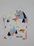 Mountain Print Reusable Face Pads - 2 Pack