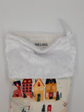 Christmas Stocking Village Print