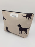 Dog Print Travel Pouch