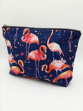 Flamingo Print Travel Pouch