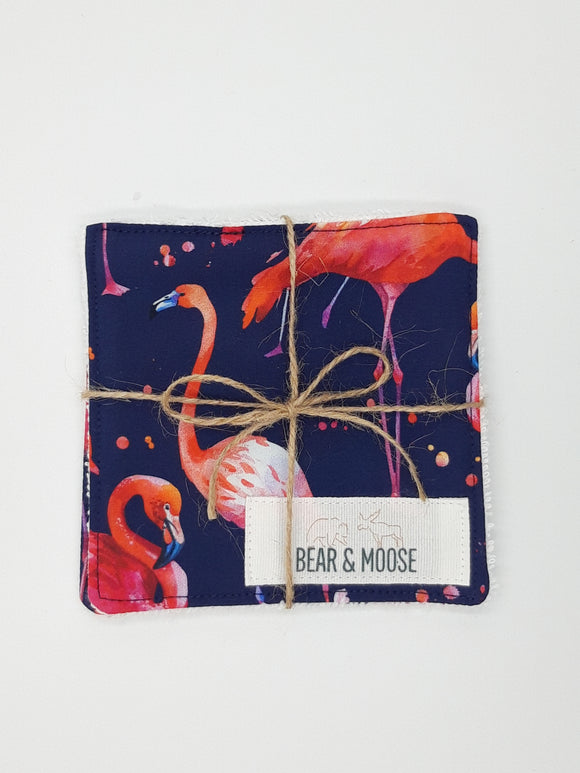 Flamingo Reusable Face Pads - 2 pack