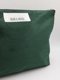 Green Velvet Travel Pouch