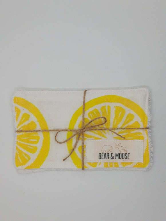 Lemon Reusable Face Pads - 2 pack