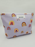 Rainbow Print Travel Pouch - Lilac