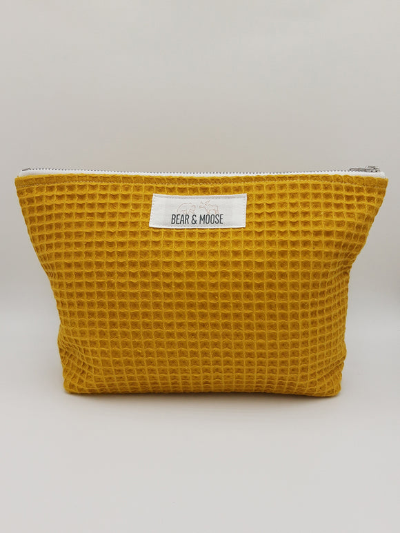 Mustard Waffle Travel Pouch